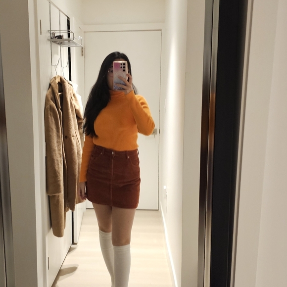 Orange Ralph Lauren Polo Jeans Co 100% cotton made in Hong Kong long sleeve top - Picture 1 of 6
